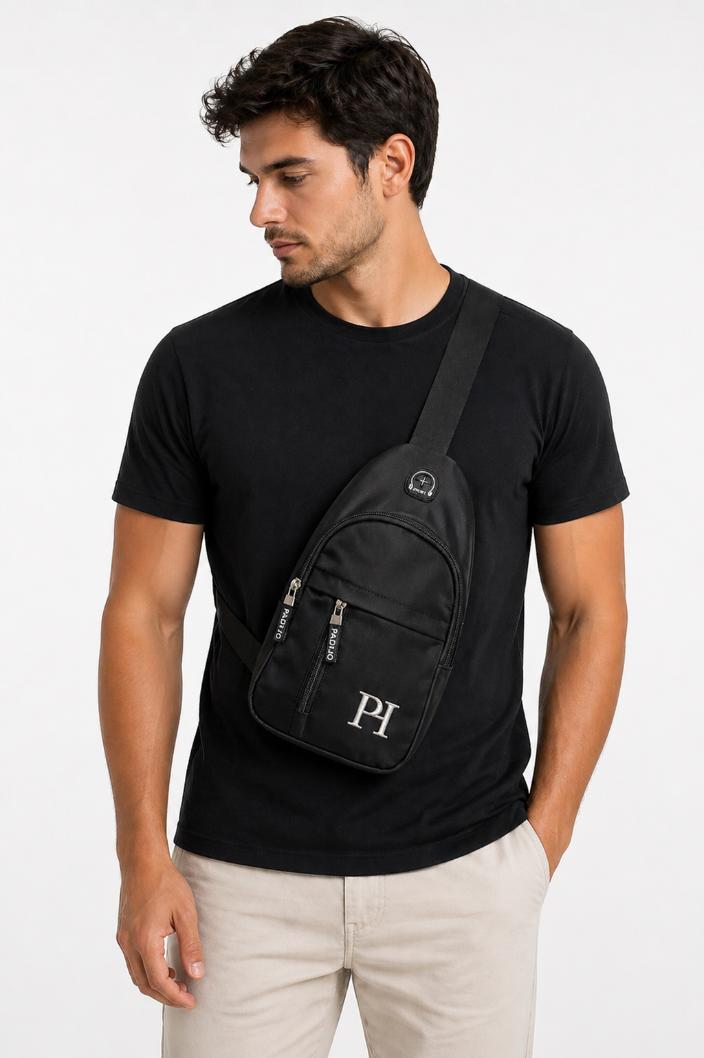 PADIJO Sling Bag – Father & Son Matching Set (Black)