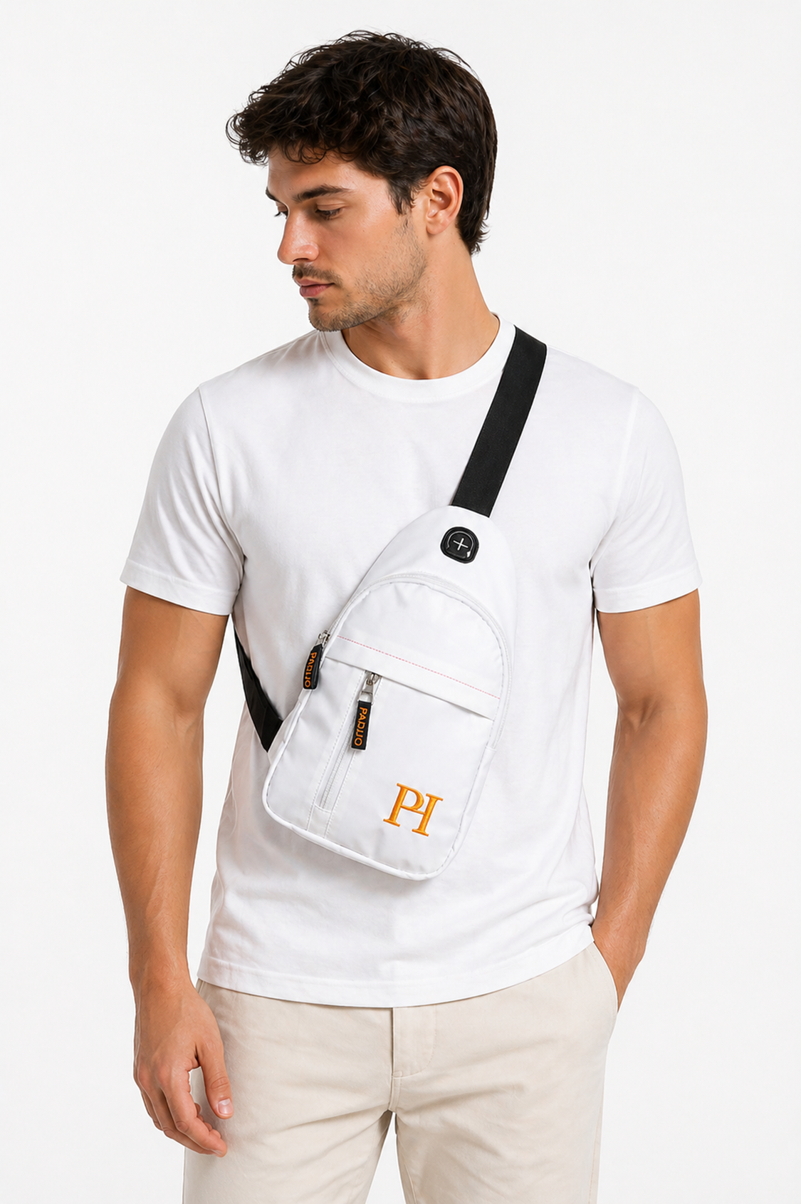 PADIJO Sling Bag – Father & Son Matching Set (White)