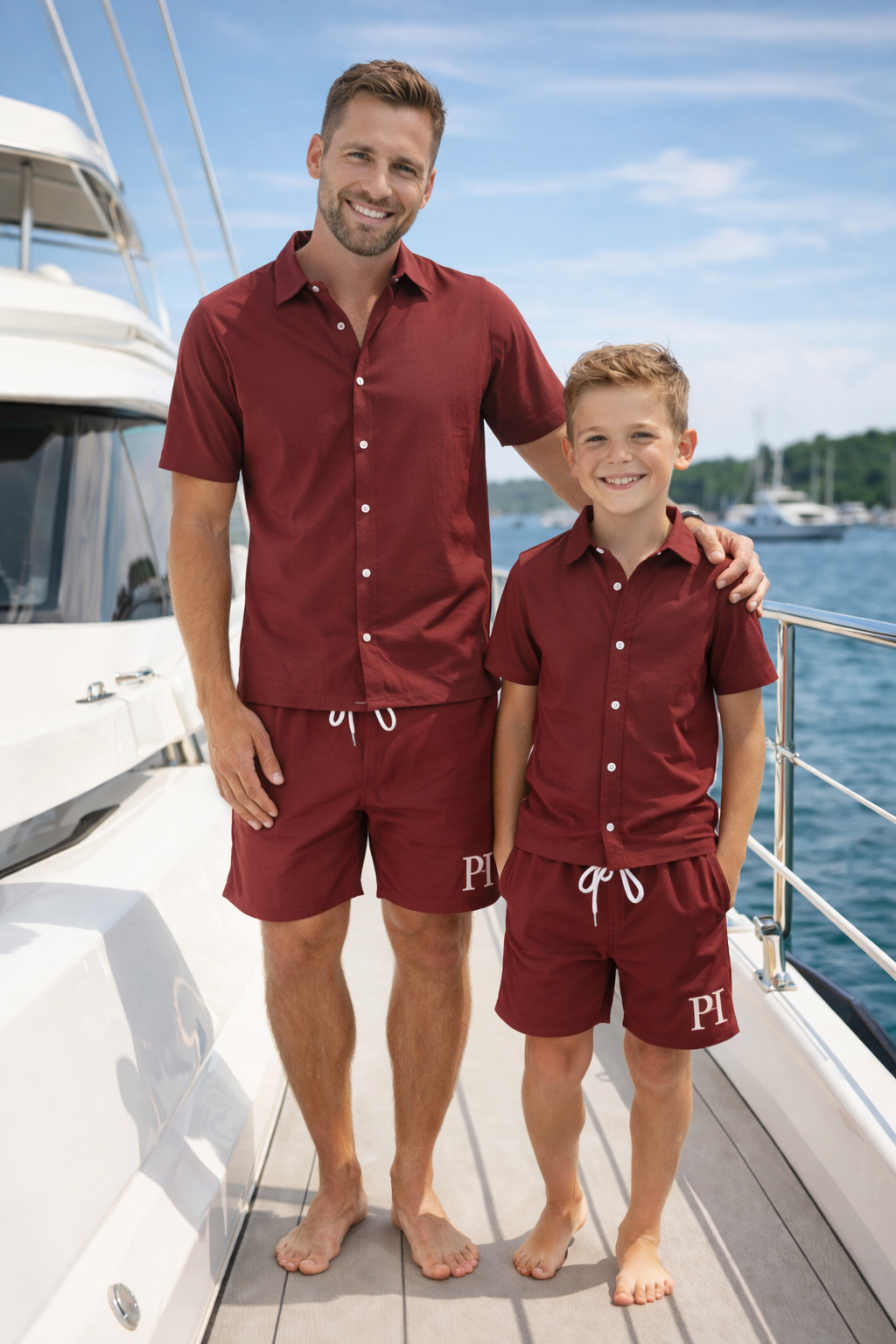 PADIJO Father & Son Swim Shorts – Brown