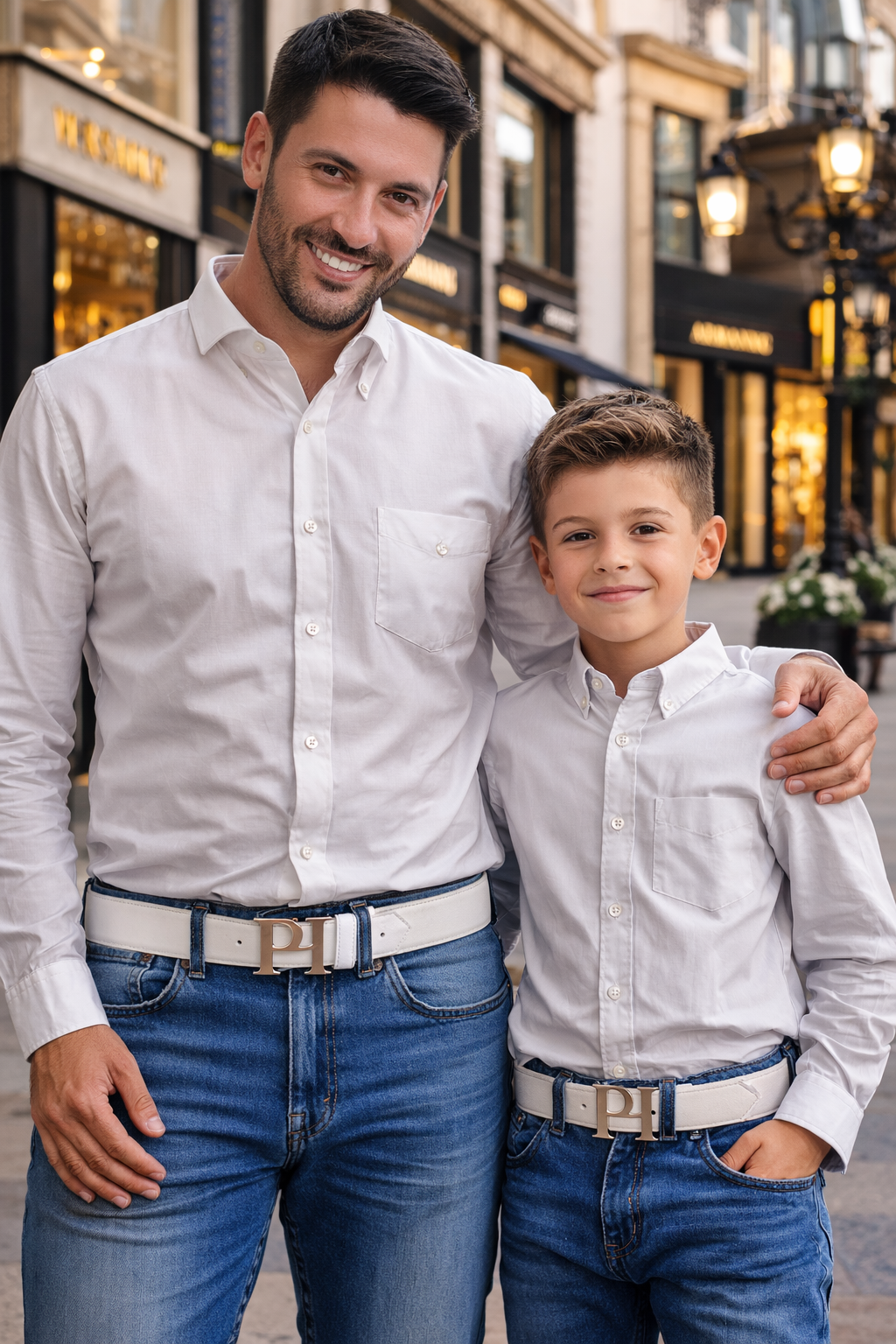 PADIJO Belt – White & Gold