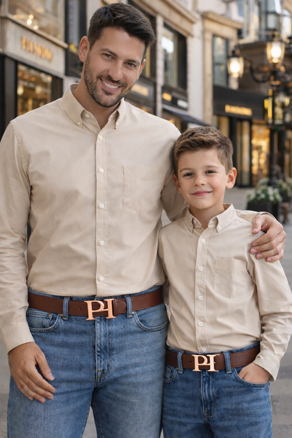 PADIJO Belt – Brown & Rose Gold